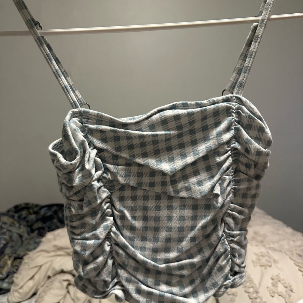 Hollister Blue Checkered Camisole